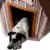 dobar 55012 Hundehütte ,XL Outdoor Hundehaus für große Hunde , Platz für ein Hundebett , Hundehöhle mit Spitzdach , 90x77x109 cm , 14kg Holzhütte , entfernbarer Boden | Farbe: braun/grau - 6