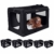 FEANDREA Hundebox, Transportbox für Auto, Hundetransportbox, Faltbare Katzenbox aus Oxford-Gewebe, XXL, 91 x 63 x 63 cm, schwarz PDC90H - 2