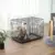 FEANDREA Hundekäfig, Hundebox, zusammenklappbar, 2 Türen (92,5 x 57,5 x 64 cm) - 8