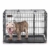FEANDREA Hundekäfig, Hundebox, zusammenklappbar, 2 Türen (92,5 x 57,5 x 64 cm) - 9