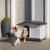 Ferplast Outdoor Hundehütte, Lodge für Hunde DOGVILLA 90 aus schlag- und UV-beständigem Thermoplast, mit zu öffnender Seitenwand - 6