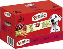 Frolic Hundefutter Trockenfutter mit Rind, Karotten und Getreide, 1 Karton (1 x 7,5kg) - 1