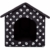 Hobbydog R4 BUDCWL2 Doghouse R4 60X55 cm Black with Paws, L, Black, 1.4 kg - 2