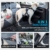 Iokheira 5FT Starke Hundeleine, 4-in-1 Verstellbare Führleine für Hunde mit Auto Sicherheitsgurt und Gepolsterten Griff, Reflektierend Leine Hund für Alle Größe Hunde (Schwarz) - 4