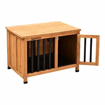 Lovupet tragbare Faltbare Hundehütte Hundehaus Hundebox XL, aus unbehandeltem Holz, Indoor und Outdoor 0651D - 9