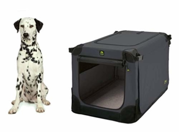Maelson Soft Kennel Faltbare Hundebox -anthrazit- L 92 - (92 x 64 x 64 cm) - 1