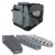 Petigi Faltbare Transportbox Hund Faltbox Transporttasche Hundetransportbox Katze Auto 7 Größen 5 Farben, Farbe:Grau, Größe:XXXL (100 x 65 x 70 cm) - 1