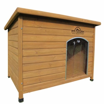 Pets Imperial® Haustiere Imperial® Extra Large Isoliert Holz Norfolk Hundehütte Mit Abnehmbarem Boden Für Einfache Reinigung - 1