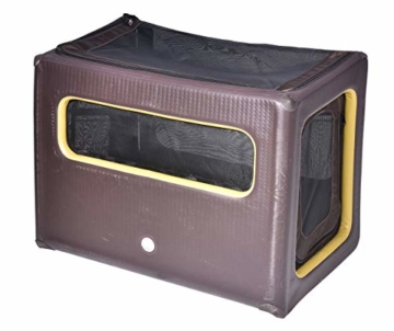 Tami - Hundetransportbox aufblasbar Tragebox Transportbox Hundebox Reisebox Autotransportbox Kofferraumbox Gitterbox Käfig Hund Box Dogbox inflatable inkl. Dog-Vital Bio-Hundekeks (Backseat L) - 2