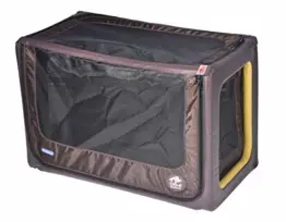 Tami - Hundetransportbox aufblasbar Tragebox Transportbox Hundebox Reisebox Autotransportbox Kofferraumbox Gitterbox Käfig Hund Box Dogbox inflatable inkl. Dog-Vital Bio-Hundekeks (Backseat L) - 1